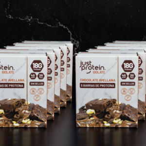 Pack 10 cajas barras de proteina Chocolate Avellana